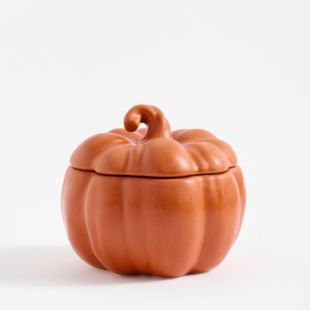 Pottery Barn Glazed Stoneware Pumpkin Bowl Soup Dish New With Tag - Picture 2 of 12